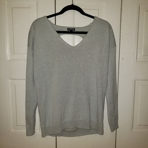 Express Oversized Sweater with Open Back